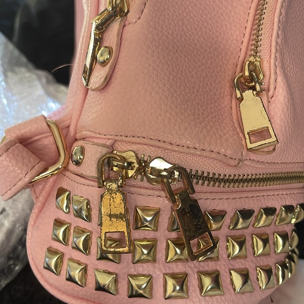 Micheal Kors Pink Leather Mini Backpack. - Picture 9 of 9